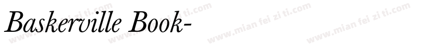 Baskerville Book字体转换